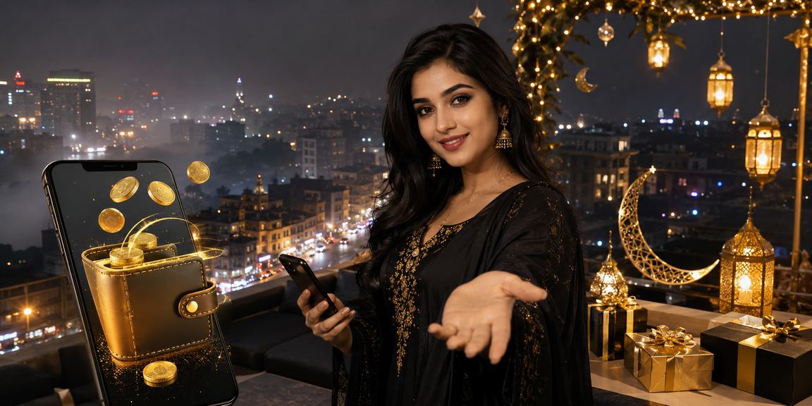 রংপুরে ঈদ উৎসবে মোবাইলে ডিপোজিট করছেন একজন ব্যবহারকারী — 1601